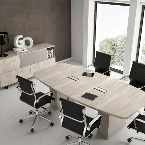 Tavolo riunione ovale cm.240x120 larredaufficio larredamento ... Tavolo ovale ufficio