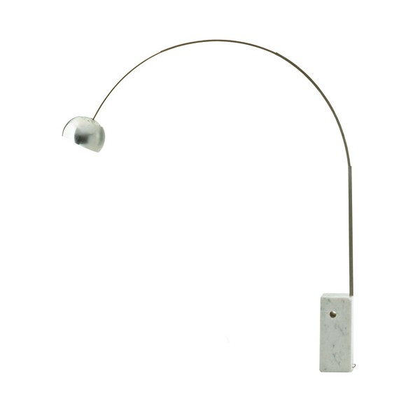 LAMPADA AD ARCO DA TERRA BASE VERO MARMO bianco o nero - L ... LAMPADA AD ARCO DA TERRA BASE VERO MARMO bianco o nero - L ...